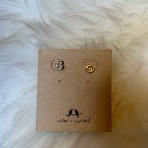 Chloe + Isabel Initial C earrings